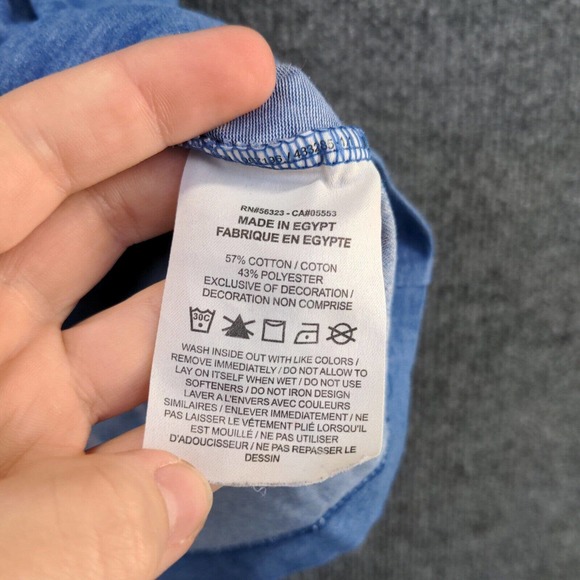 The Nike Tee Men's Dri-Fit Big Swoosh Activewear Top Blue Medium Short Sleeve - Picture 12 of 15